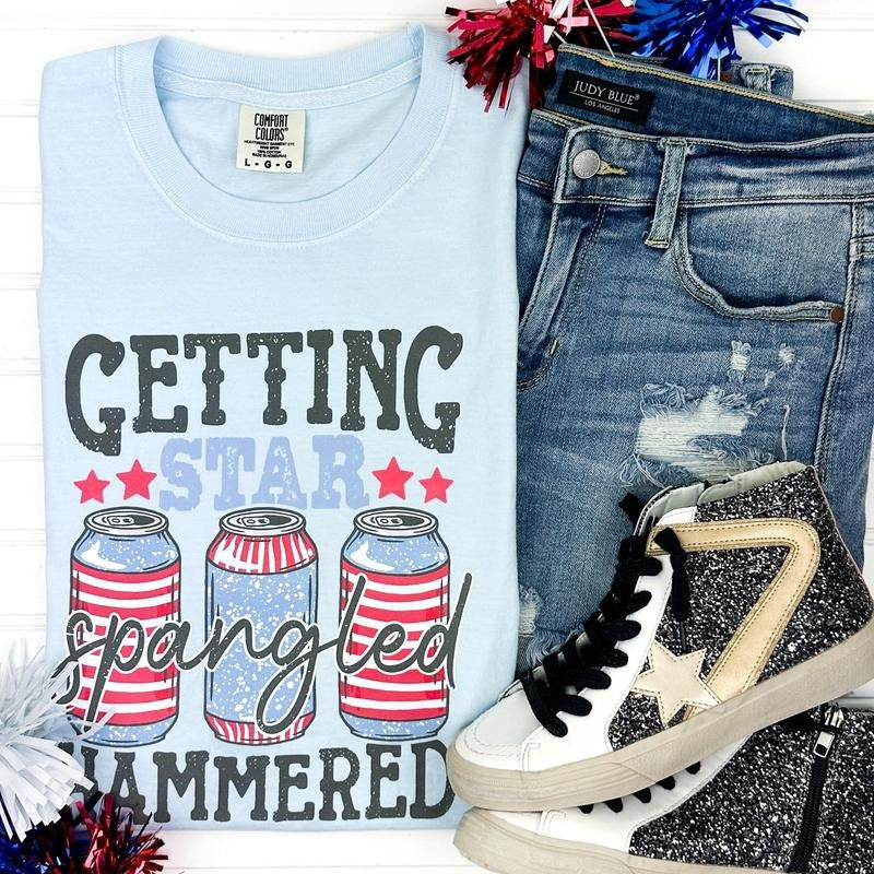 Star Spangled & Hammered Comfort Colors T-Shirts, Hoodie, Sweatshirt - T-Shirt, Sweatshirt, Hoodie
