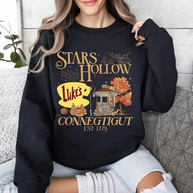 Stars Hollow Luke'S Diner Gilmore Girl Eras Dragonfly Inn Hot Trend 2025 Besst Selling Hot Trend T-Shirts, Hoodie, Sweatshirt - T-Shirt, Sweatshirt, Hoodie