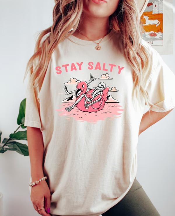 Stay Salty Salty Skeleton Beach Funny Skeleton Beach Funny Beach Skeleton Shirt T-Shirts, Hoodie, Sweatshirt - T-Shirt, Sweatshirt, Hoodie