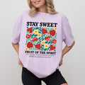 Stay Sweet Comfort Colors Shirt Fruits Spirit Boho Christian Strawberry Bible Verse Positive Outfits T-Shirts, Hoodie, Sweatshirt - T-Shirt, Sweatshirt, Hoodie