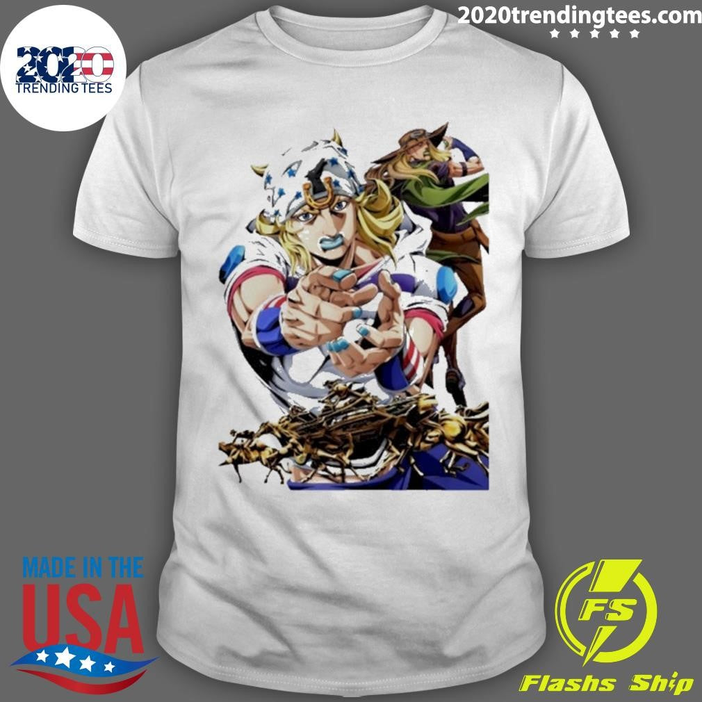 Steel Ball Run Jojos Bizarre Adventure Anime Shirt Unisex T-shirt, Sweatshirt, Hoodie, Long Sleeve Tee - T-Shirt, Sweatshirt, Hoodie