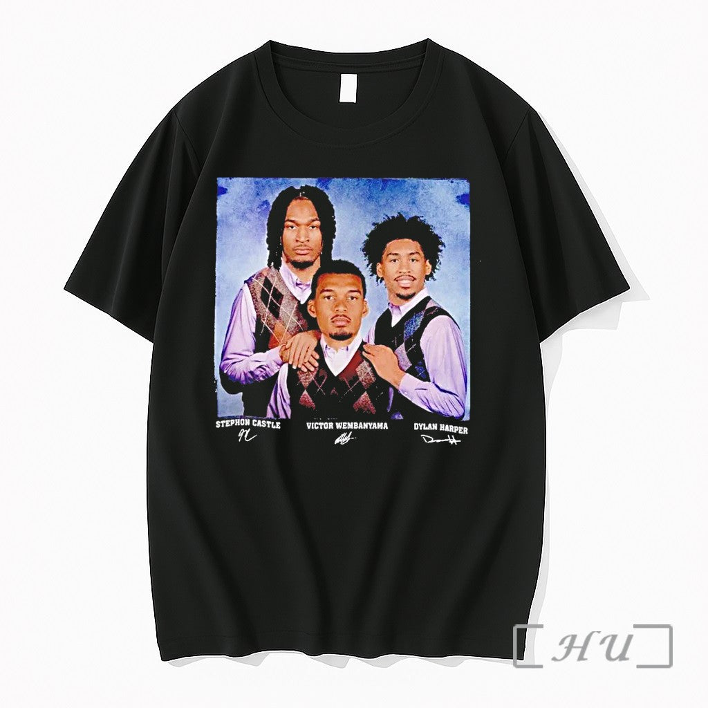 Stephon Castle Victor Wembanyama Dylan Harper Step Brothers Tshirts Sweater Unisex T-shirt, Sweatshirt, Hoodie, Long Sleeve Tee - T-Shirt, Sweatshirt, Hoodie