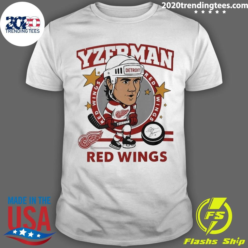 Steve Yzerman Detroit Red Wings Player Caricature Shirt Unisex T-shirt, Sweatshirt, Hoodie, Long Sleeve Tee - T-Shirt, Sweatshirt, Hoodie