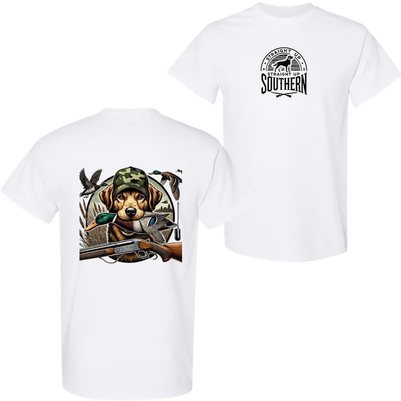 Straight Up Southern Duck Hunting Camo DRG Hunting Dog Outdoor Adventure Soft Hunting Enthusiasts T-Shirts, Hoodie, Sweatshirt - T-Shirt, Sweatshirt, Hoodie
