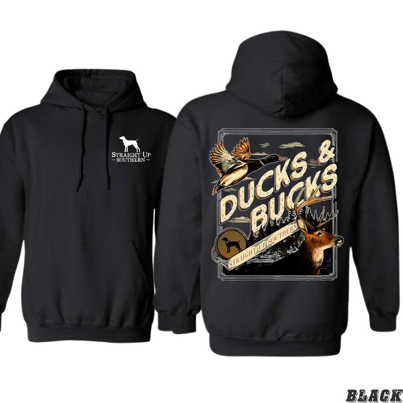 Straight Up Southern Ducks & Bucks Outdoor Casual Rugged Outdoorsy Menswear T-Shirts, Hoodie, Sweatshirt - T-Shirt, Sweatshirt, Hoodie