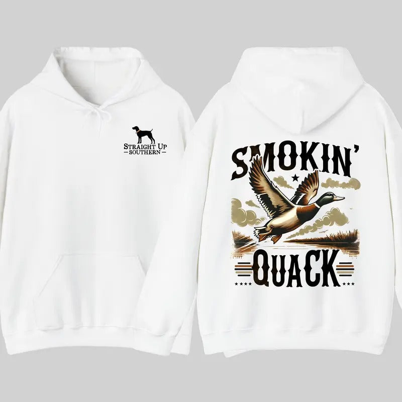 Straight Up Southern Smokin' Quack Outdoorsmen Waterfowl Hunters Adventure T-Shirts, Hoodie, Sweatshirt - T-Shirt, Sweatshirt, Hoodie
