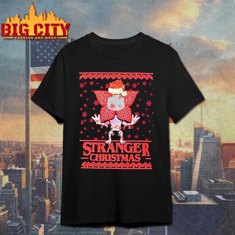 Stranger Christmas Demogorgon Holiday Parody Shirt Unisex T-shirt, Sweatshirt, Hoodie, Long Sleeve Tee - T-Shirt, Sweatshirt, Hoodie