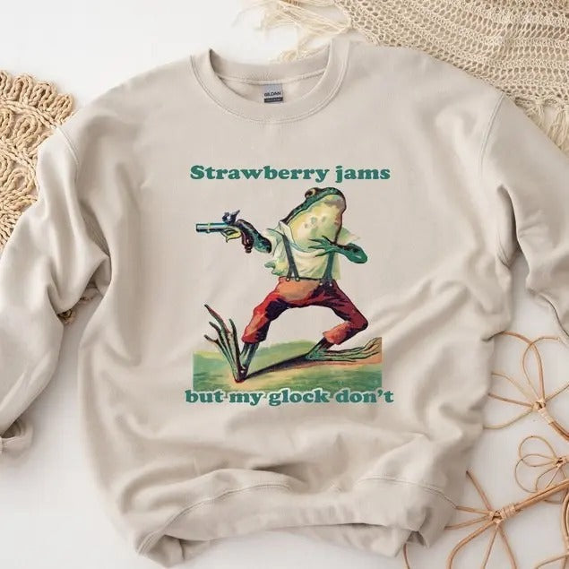 Strawberry Jams But My Glock Don'T T-Shirts, Hoodie, Sweatshirt - T-Shirt, Sweatshirt, Hoodie