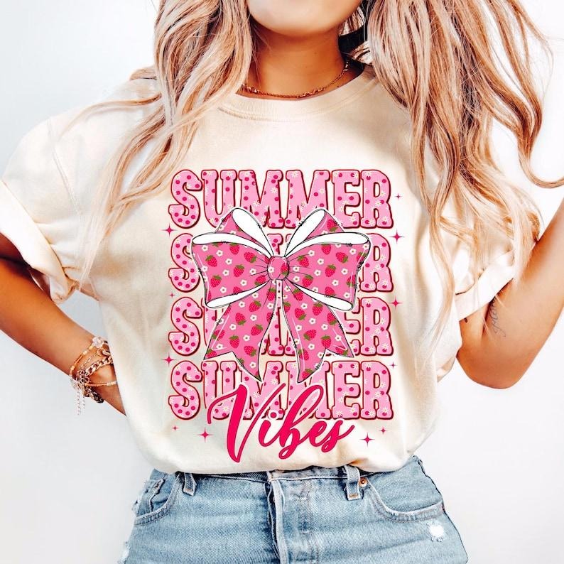 Strawberry Summer Coquette Festival Preppy Floral Strawberry T-Shirts, Hoodie, Sweatshirt - T-Shirt, Sweatshirt, Hoodie