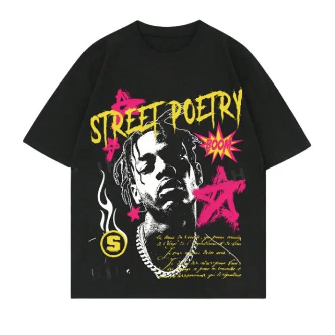 Street Life Casual Portrait & Slogan Printed Short Sleeve Size S 3XL Top Womenswear Underwear Humen Underwear Lady Streetwear Human Shoe T-Shirts, Hoodie, Sweatshirt - T-Shirt, Sweatshirt, Hoodie