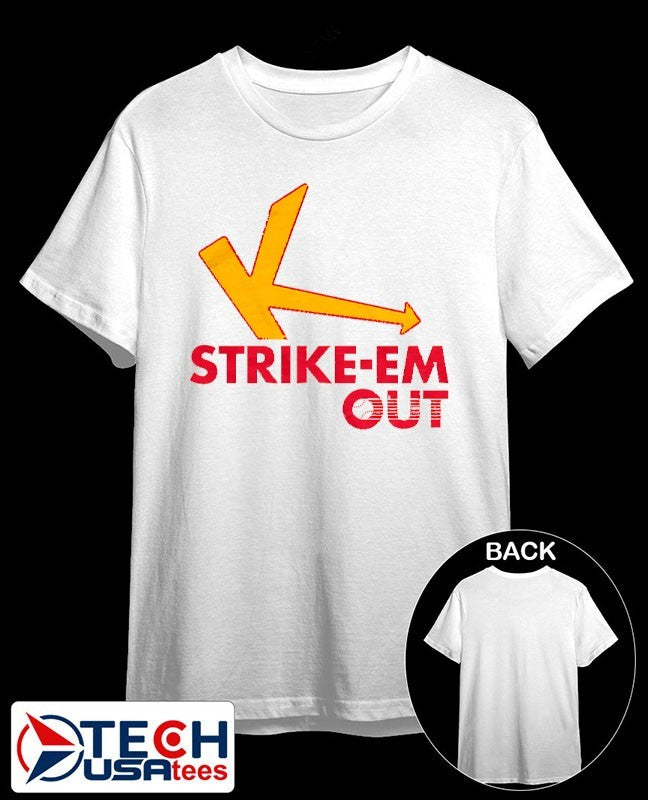 Strike-Em Out parody logo shirt Unisex T-shirt, Sweatshirt, Hoodie, Long Sleeve Tee - T-Shirt, Sweatshirt, Hoodie
