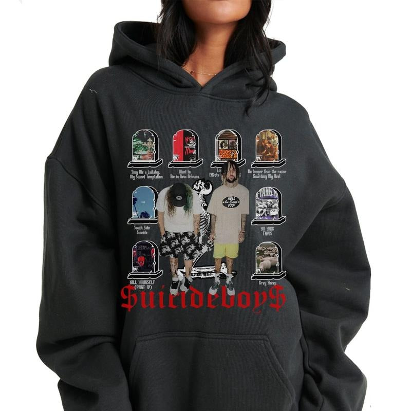 Suicideeboy List Albums Shirt Greydey2025 Fan T-Shirts, Hoodie, Sweatshirt - T-Shirt, Sweatshirt, Hoodie
