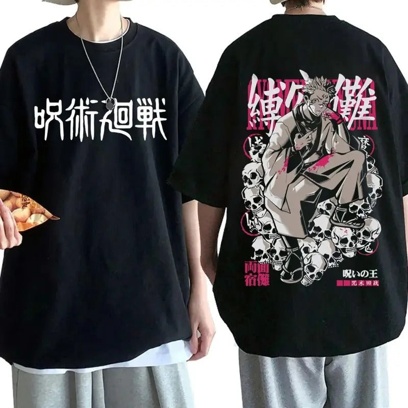 Sukuna 2 Sides Shirt JJK Anime Shirt Ryomen Sukuna Jujutsu Kaisen Crew Neck Comfort Colors T-Shirts, Hoodie, Sweatshirt - T-Shirt, Sweatshirt, Hoodie