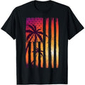 Summer Sunset Palm Trees American Flag Cool Spring Beach Made USA T-Shirts, Hoodie, Sweatshirt - T-Shirt, Sweatshirt, Hoodie