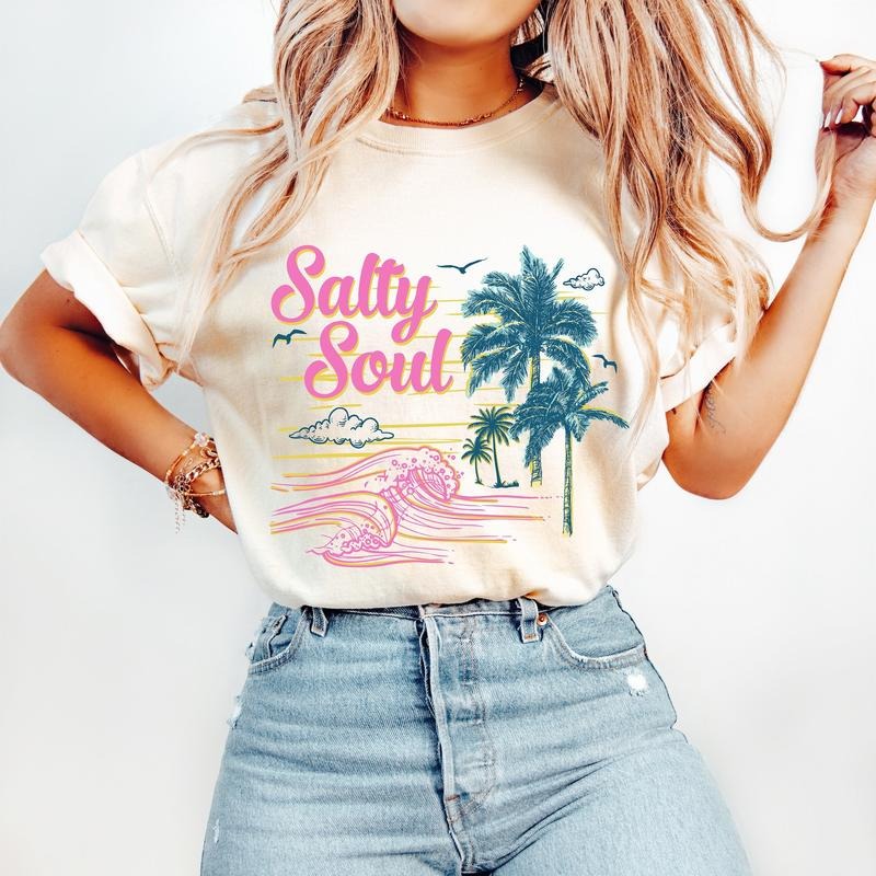 Summer Summer Hello Summer Beach Vacation Palm Trees Ocean Waves Beach T-Shirts, Hoodie, Sweatshirt - T-Shirt, Sweatshirt, Hoodie