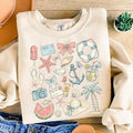 Summer Shirt Retro Summer 100% Cotton Fit Casual Crew Neck Vibrant Print Beach Days Comfy T-Shirts, Hoodie, Sweatshirt - T-Shirt, Sweatshirt, Hoodie