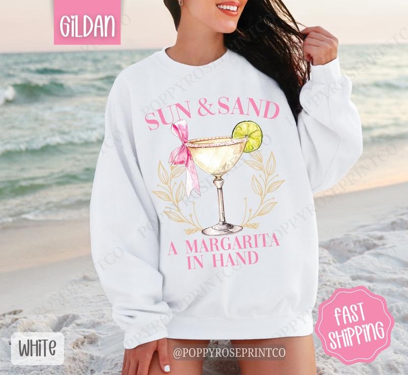 Sun Sand Margarita Cute Cocktail Margarita T-Shirts, Hoodie, Sweatshirt - T-Shirt, Sweatshirt, Hoodie