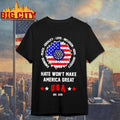 Sunflower Hate Wont Make America Great Usa Est 1776 Shirt Unisex T-shirt, Sweatshirt, Hoodie, Long Sleeve Tee - T-Shirt, Sweatshirt, Hoodie