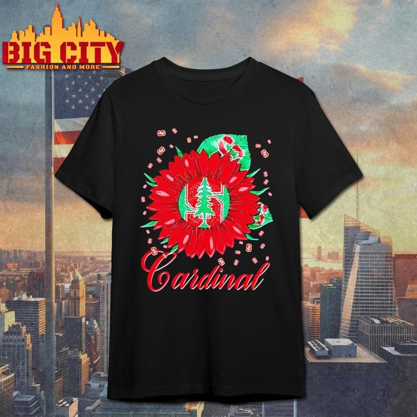 Sunflower X Stanford Cardinal Football Logo Shirt Unisex T-shirt, Sweatshirt, Hoodie, Long Sleeve Tee - T-Shirt, Sweatshirt, Hoodie