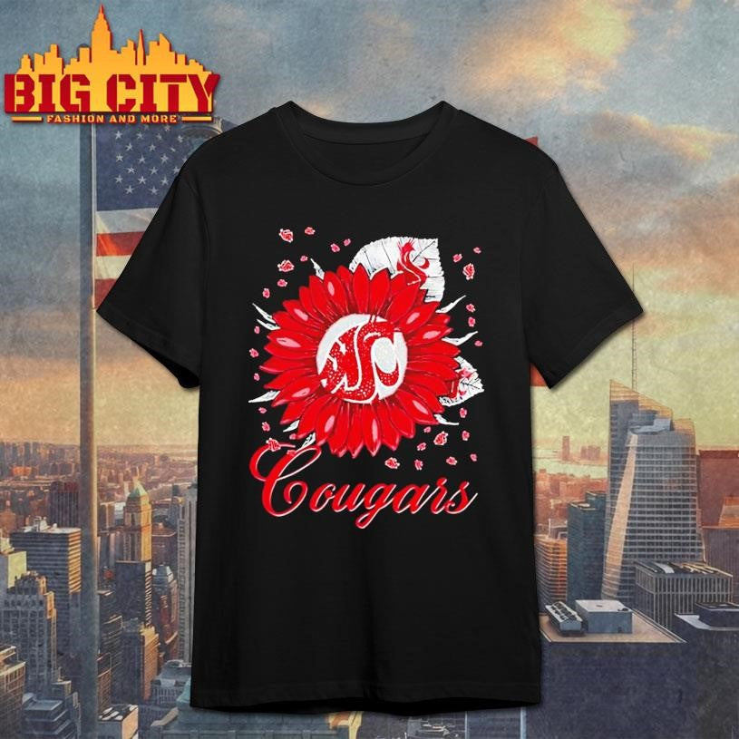 Sunflower X Washington State Cougars Football Logo Shirt Unisex T-shirt, Sweatshirt, Hoodie, Long Sleeve Tee - T-Shirt, Sweatshirt, Hoodie