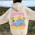 Sunshine My Mind Cotton Casual Sunset Beach Womenswear Polyester Tops Underwear Yarn T-Shirts, Hoodie, Sweatshirt - T-Shirt, Sweatshirt, Hoodie
