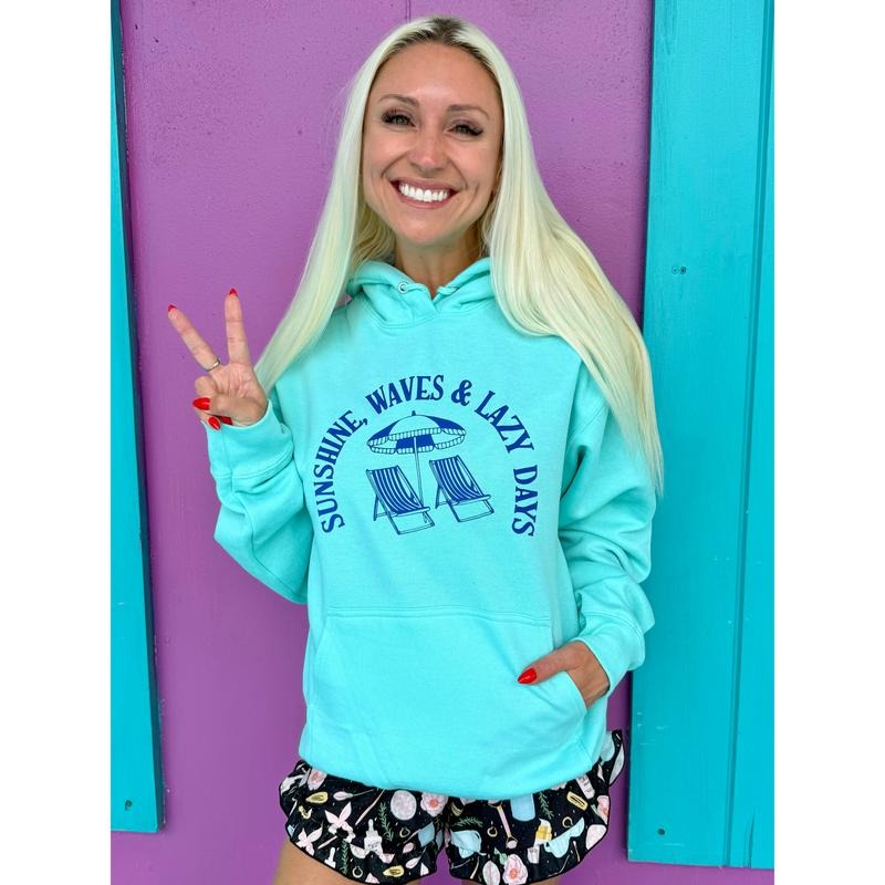 Sunshine Waves & Lazy Days T-Shirts, Hoodie, Sweatshirt - T-Shirt, Sweatshirt, Hoodie