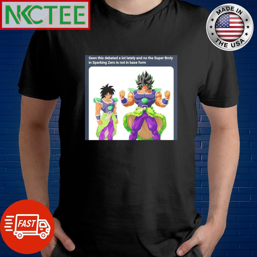 Super Broly Sparking Zero shirt Unisex T-shirt, Sweatshirt, Hoodie, Long Sleeve Tee - T-Shirt, Sweatshirt, Hoodie
