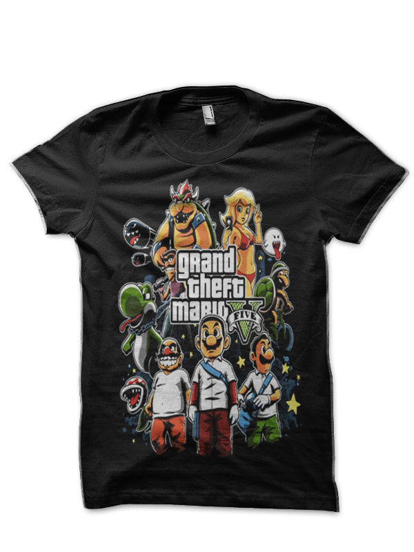 Supermario GTA Black T-Shirts, Hoodie, Sweatshirt - T-Shirt, Sweatshirt, Hoodie