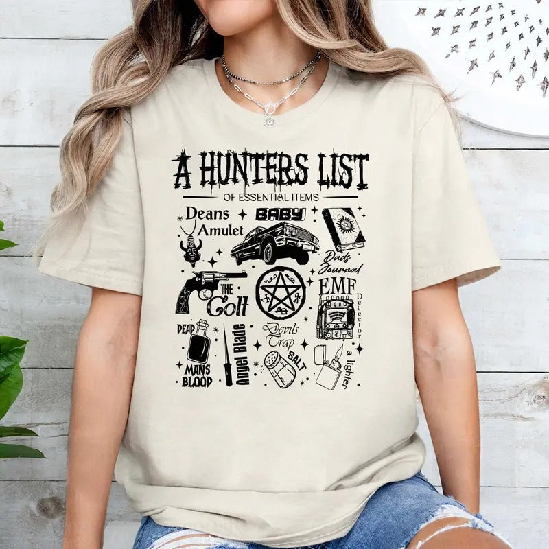 Supernatural Items Supernatural Vintage Woman Man Casual Cotton Top T-Shirts, Hoodie, Sweatshirt - T-Shirt, Sweatshirt, Hoodie