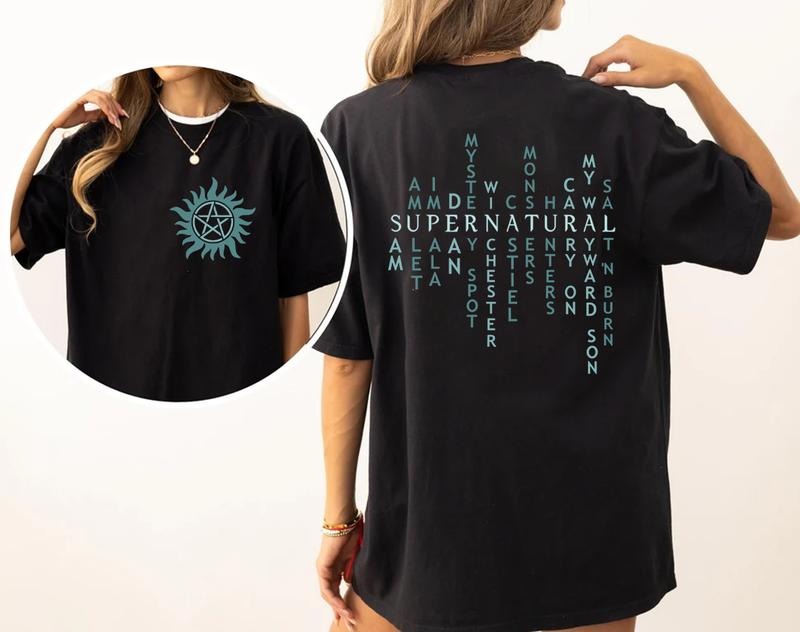 Supernatural Supernatural Vintage Woman Man Casual Cotton Top Womenswear Basicstyle{N002}2 T-Shirts, Hoodie, Sweatshirt - T-Shirt, Sweatshirt, Hoodie