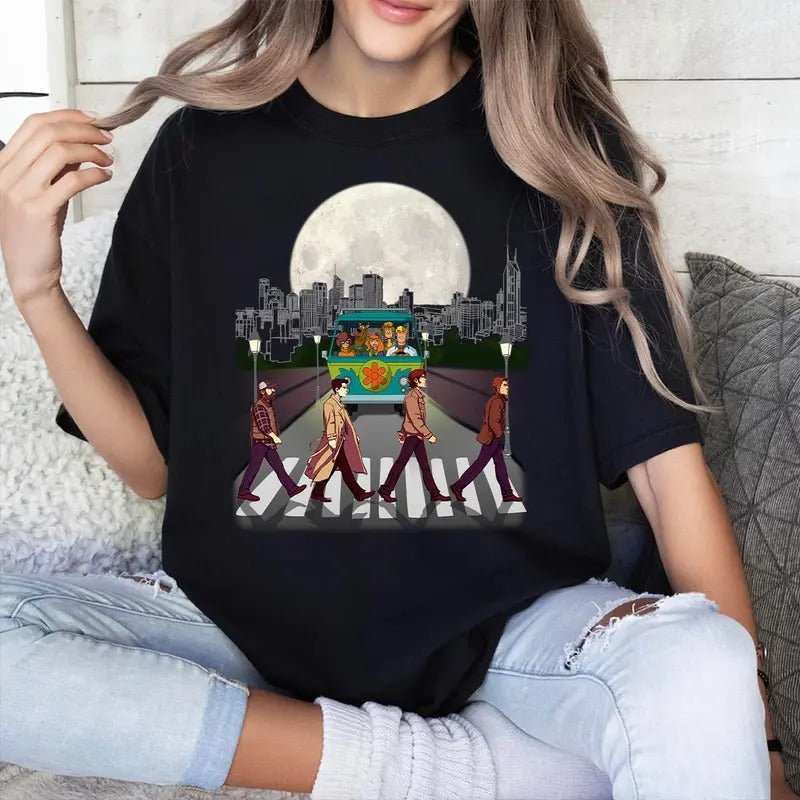 Supernatural Supernatural Vintage Woman Man Casual Cotton T-Shirts, Hoodie, Sweatshirt - T-Shirt, Sweatshirt, Hoodie