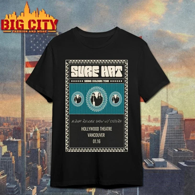 Surf Hat Jan 16 2026 Hollywood Theatre Vancouver BC Poster shirt Unisex T-shirt, Sweatshirt, Hoodie, Long Sleeve Tee - T-Shirt, Sweatshirt, Hoodie