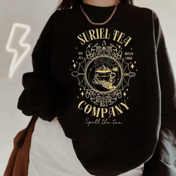 Suriel Tea Co Shirt Court Thorns Roses Shirt Bookish Shirt Suriel Tea T-Shirts, Hoodie, Sweatshirt - T-Shirt, Sweatshirt, Hoodie