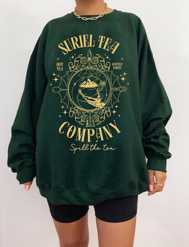 Suriel Tea Co Shirt Acotar Shirt Bookish Shirt Court Thorns Roses Shirt Velaris Shirt Spill Tea Book Lover T-Shirts, Hoodie, Sweatshirt - T-Shirt, Sweatshirt, Hoodie