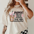 Suspect Iced Coffee Shirt~ Relaxed Fit Printed USA Womenswear Casual Comfort Cotton Top Athletic Boho Chic T-Shirts, Hoodie, Sweatshirt - T-Shirt, Sweatshirt, Hoodie