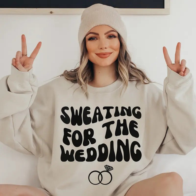 Sweating Wedding Pump Cover Gym Lover Workout Lifting Bride Be T-Shirts, Hoodie, Sweatshirt - T-Shirt, Sweatshirt, Hoodie