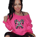 Sweet But Twisted Hot Pink Drop Shoulder Goth Inspired Candy Cane Grunge & Dark Alternative Edgy Metal Inspired Unique Bold Statement Piece Sweet & Twisted Souls T-Shirts, Hoodie, Sweatshirt - T-Shirt, Sweatshirt, Hoodie