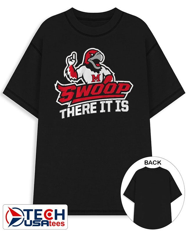 Swoop there it is Miami Redhawks Basketball mascot shirt Unisex T-shirt, Sweatshirt, Hoodie, Long Sleeve Tee - T-Shirt, Sweatshirt, Hoodie