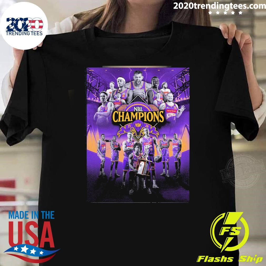 Sydney Kings 2026 National Basketball League Champions Shirt Unisex T-shirt, Sweatshirt, Hoodie, Long Sleeve Tee - T-Shirt, Sweatshirt, Hoodie
