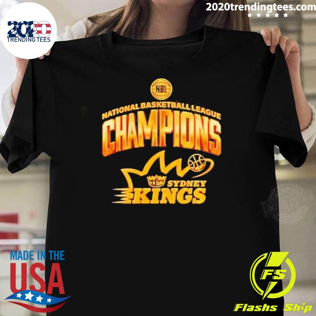 Sydney Kings 2026 Nbl Champions Beige Logo Shirt Unisex T-shirt, Sweatshirt, Hoodie, Long Sleeve Tee - T-Shirt, Sweatshirt, Hoodie