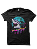 Synthwave Shark Jawesome Black T-Shirts, Hoodie, Sweatshirt - T-Shirt, Sweatshirt, Hoodie