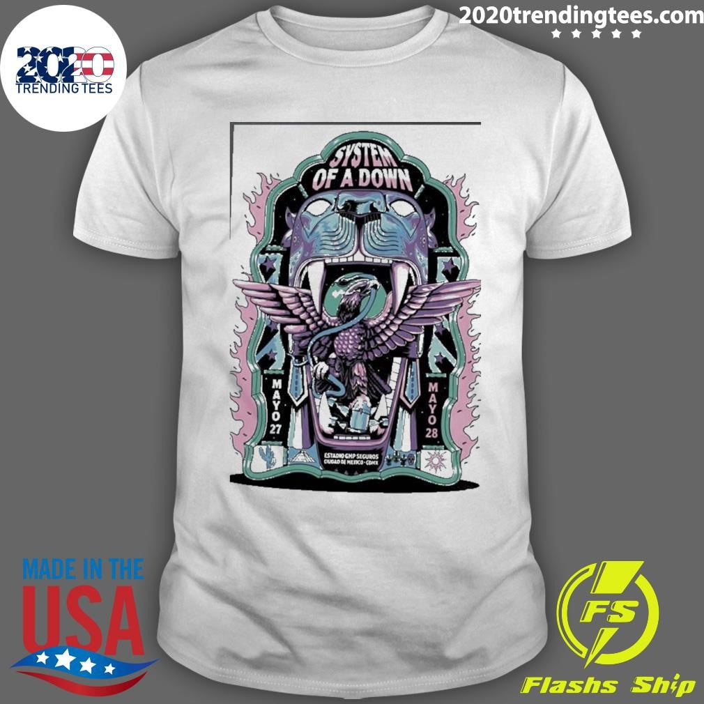 System Of A Down SOAD x Mercadorama 2026 CDMX Pop Up Shop Mexico City On May 27 28 2026 Poster Official By De Jonas Santos Home Decor Shirt - T-Shirt, Sweatshirt, Hoodie