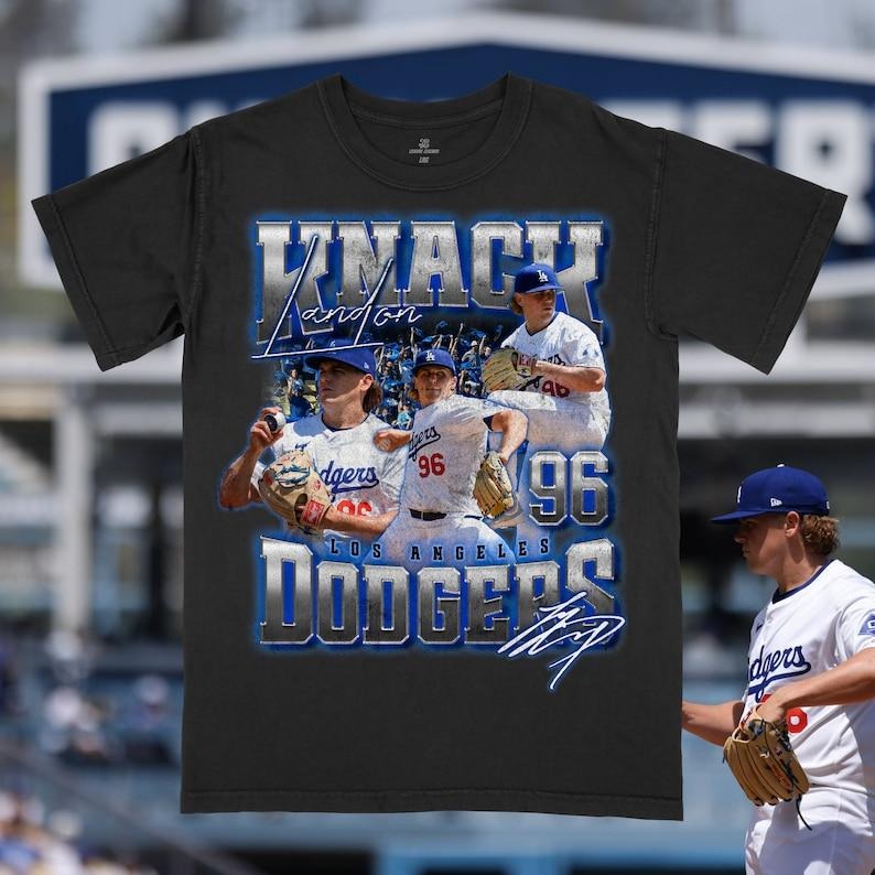 Rookie Landon Knack Vintage Oversize Print Baseball LA 96 Baseball Shirt T-Shirts, Hoodie, Sweatshirt - T-Shirt, Sweatshirt, Hoodie