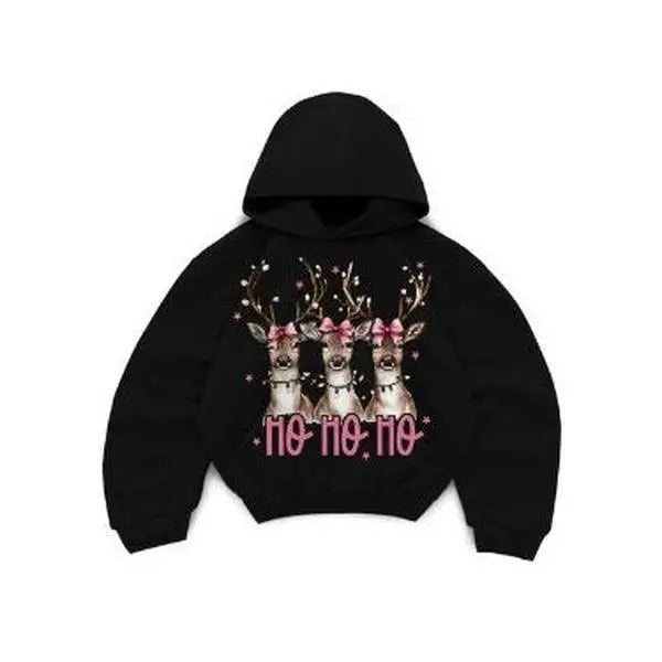 Ho Ho Ho Deer 100% Cotton Him Her T-Shirts, Hoodie, Sweatshirt - T-Shirt, Sweatshirt, Hoodie