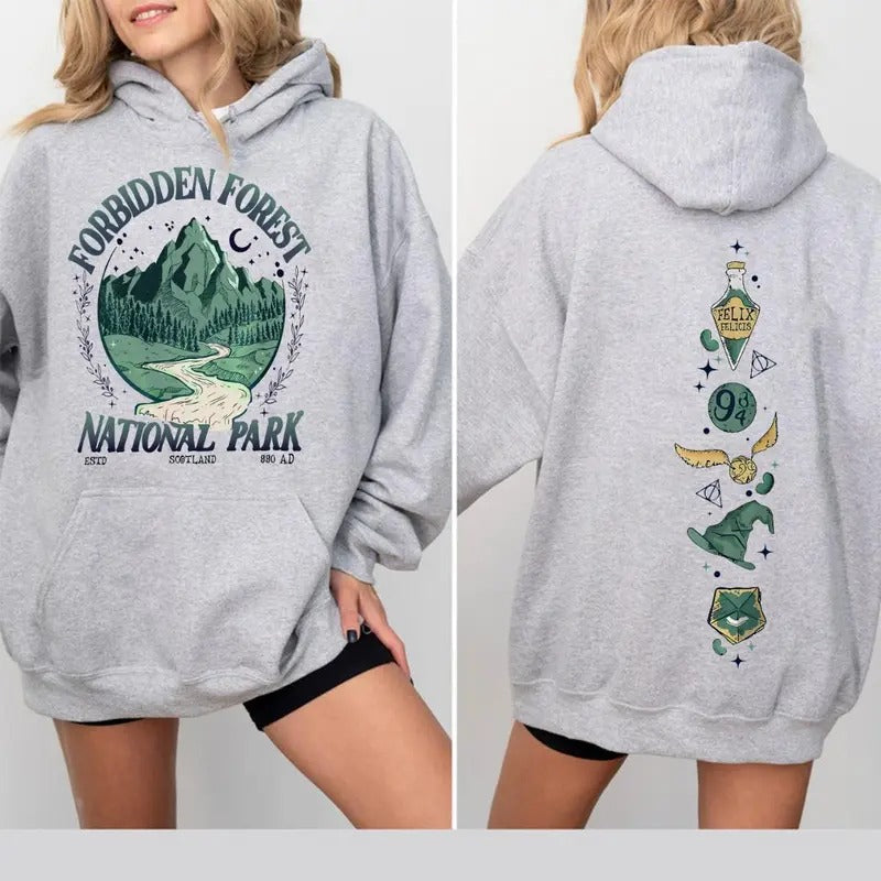 National Park Wizard 2 Sides 100% Cotton T-Shirts, Hoodie, Sweatshirt - T-Shirt, Sweatshirt, Hoodie