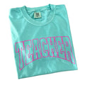 TEACHER Pink Puff Letter Comfort Colors T-Shirts, Hoodie, Sweatshirt - T-Shirt, Sweatshirt, Hoodie