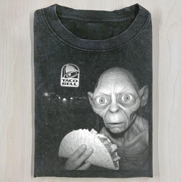 LORD RINGS GOLLUM Taco Bell Shirt Movie Shirt Funny Halloween Shirt T-Shirts, Hoodie, Sweatshirt - T-Shirt, Sweatshirt, Hoodie