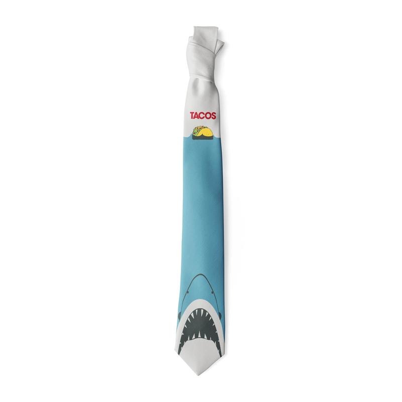 Taco Shark Necktie Funny Ties Shark Tie Novelty Neckties Taco Necktie Funny Ties T-Shirts, Hoodie, Sweatshirt - T-Shirt, Sweatshirt, Hoodie