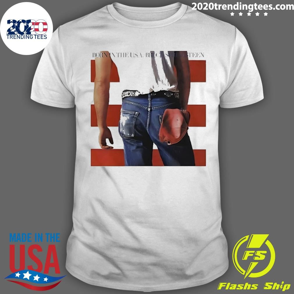 Taehyung Is Wearing Born In The Usa Bruce Springsteen Shirt Unisex T-shirt, Sweatshirt, Hoodie, Long Sleeve Tee - T-Shirt, Sweatshirt, Hoodie