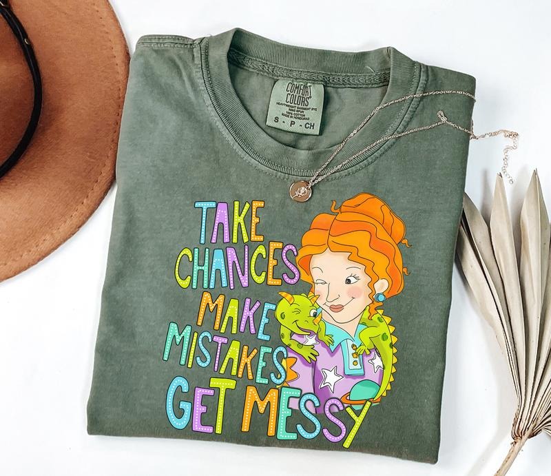 Take Chances Make Mistakes Get Messy Shirt Miss Frizzle Shirt Magic School Bus Shirt Teacher Shirt Back School Shirtstyle{N002}2 T-Shirts, Hoodie, Sweatshirt - T-Shirt, Sweatshirt, Hoodie